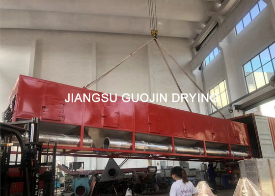 パキスタンに出荷される単一パスのコンベヤーの網ベルトのドライヤー1.6x12M