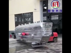 食品連続振動流動層乾燥装置 1.2x9M